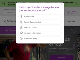 'trinity-health.org' screenshot