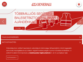 'generali.hu' screenshot