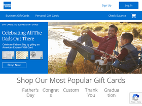 'amexgiftcard.com' screenshot