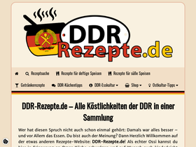 'ddr-rezepte.de' screenshot