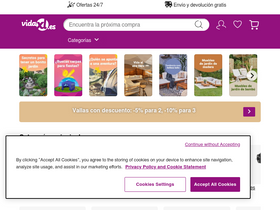 'vidaxl.es' screenshot