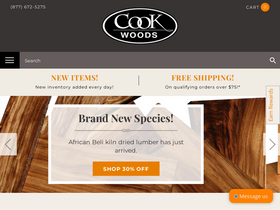 'cookwoods.com' screenshot