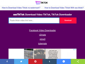 'ssstiktok.tools' screenshot