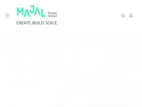 majaldesignschool.com homepage screenshot