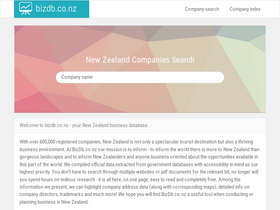 'bizdb.co.nz' screenshot