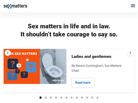 'sex-matters.org' screenshot