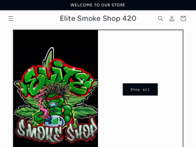elitesmokeshop420.com homepage screenshot