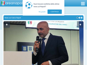 'areanapoli.it' screenshot