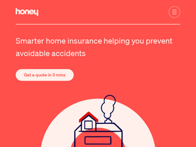 'honeyinsurance.com' screenshot
