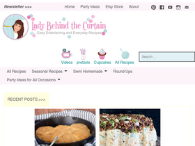 'ladybehindthecurtain.com' screenshot