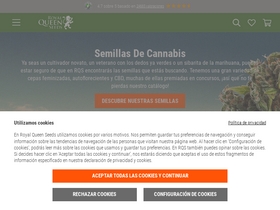 'royalqueenseeds.es' screenshot