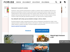 'femina.cz' screenshot