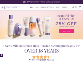 'meaningfulbeauty.com' screenshot