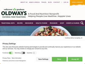 'oldwayspt.org' screenshot