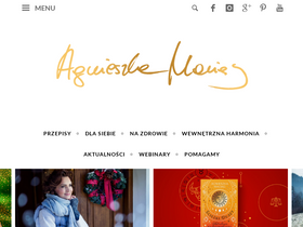 'agnieszkamaciag.pl' screenshot
