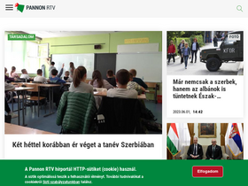 'pannonrtv.com' screenshot