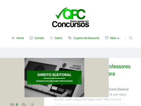 'queropassaremconcursos.com.br' screenshot