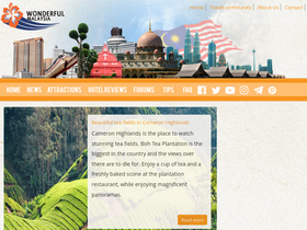 'wonderfulmalaysia.com' screenshot