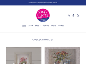 pattibishopwatercolors.com homepage screenshot