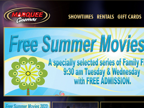 'marqueecinemas.com' screenshot