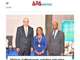 'apanews.net' screenshot