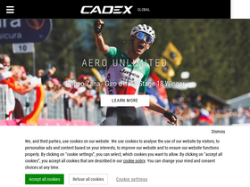'cadex-cycling.com' screenshot