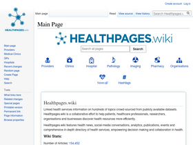 'healthpages.wiki' screenshot