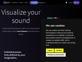 'vizzy.io' screenshot
