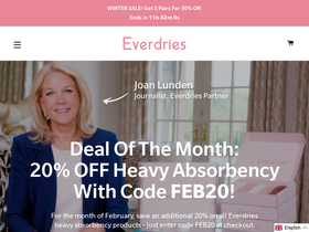 Everdries International homepage screenshot