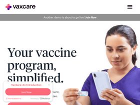 'vaxcare.com' screenshot