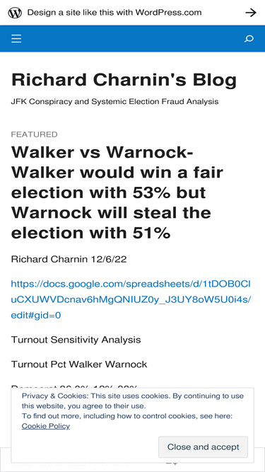 richardcharnin.wordpress.com