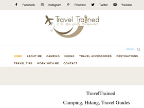 'traveltrained.com' screenshot