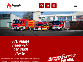 'feuerwehr-hoexter.de' screenshot