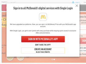 'mcdelivery.ae' screenshot