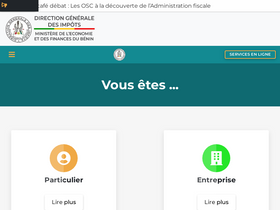 'impots.bj' screenshot