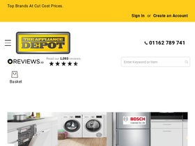 'theappliancedepot.co.uk' screenshot