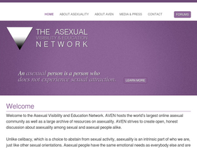 'asexuality.org' screenshot