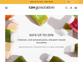 'rawgeneration.com' screenshot