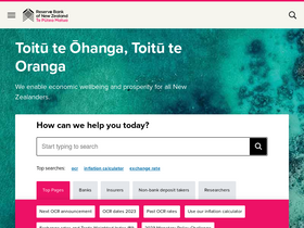 'rbnz.govt.nz' screenshot