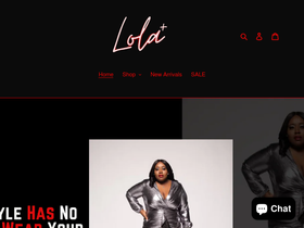 lolaapluss.com homepage screenshot