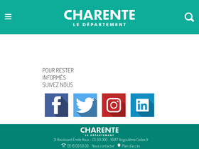 'lacharente.fr' screenshot