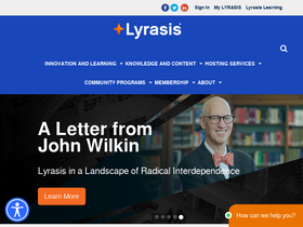 'lyrasis.org' screenshot