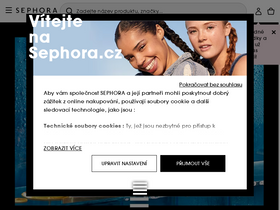 'sephora.cz' screenshot