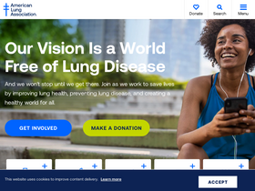 'lung.org' screenshot