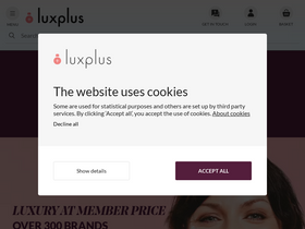 'luxplus.co.uk' screenshot