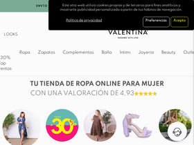 'latiendadevalentina.com' screenshot