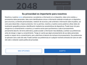 'juego2048.es' screenshot