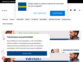'comunhao.com.br' screenshot