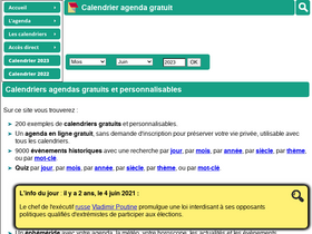 'calagenda.fr' screenshot