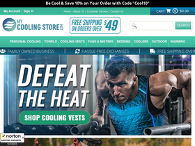 'mycoolingstore.com' screenshot